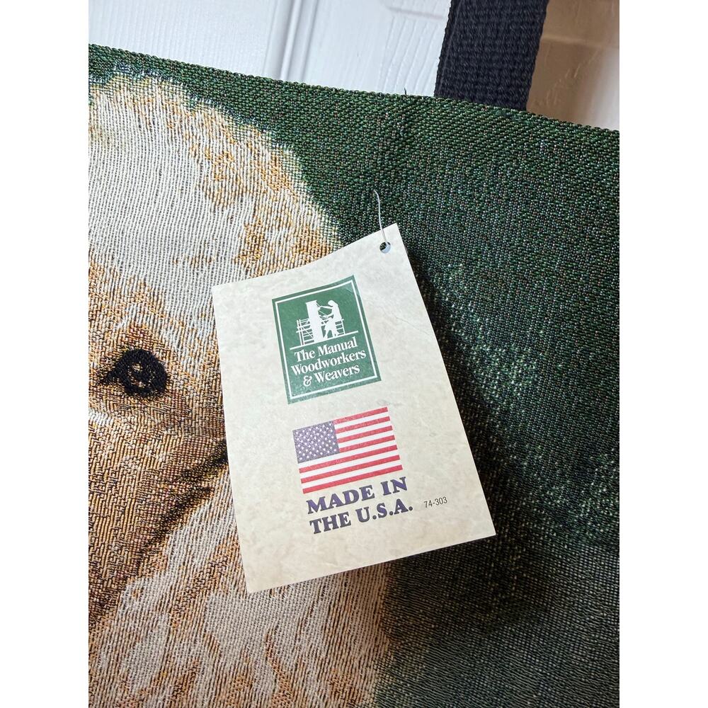 NWT Manual Woodworkers & Weavers Poodle Tapestry Tote Bag - Picture 3 of 7